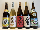 芋焼酎 魔王 天誅 元老院 白玉の露 薩摩茶屋一升瓶5本