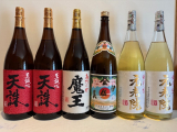 おすすめ一升瓶6本　魔王 伊佐美 元老院2本 天誅2本