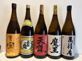 芋焼酎 魔王 天誅 白玉の 富乃宝山 萬膳庵一升瓶5本セット